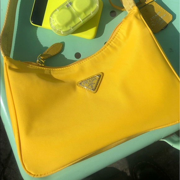 prada re edition yellow